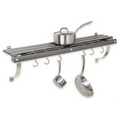 Wall Mounted Gray Pot Rack